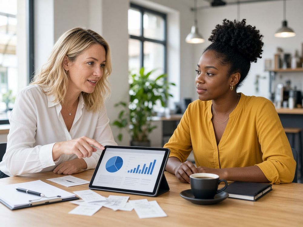Accountant advising a small business owner